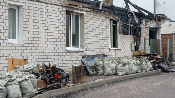 Professional Fire Damage Repair technician working in Bel Air, MD